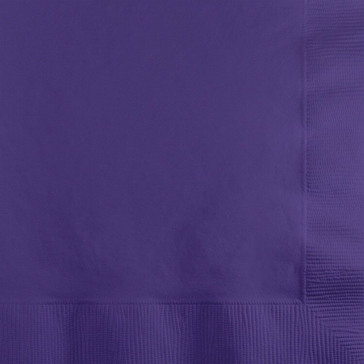 Solid Beverage Napkins royal purple